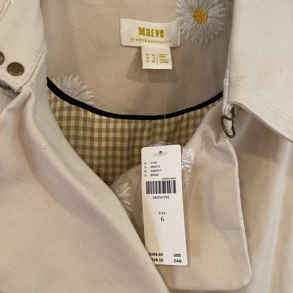 Anthropologie Maeve trench coat - Picture 4 of 6